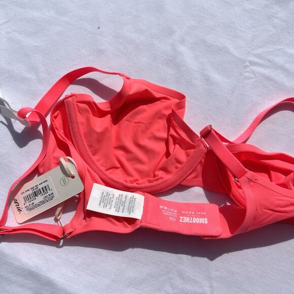 Aerie Smoothez Bra Unlined Full Coverage Underwire 32B Bright Pink - Picture 3 of 3